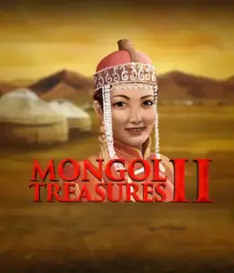 Step into the vibrant history of Mongolia with the Mongol Treasures 2 game by Endorphina, showcasing a beautiful Mongolian woman adorned in traditional attire against a pastoral Mongolian steppe backdrop. This graphic portrays the spirit of Mongolian culture, offering a distinctive cultural journey. 