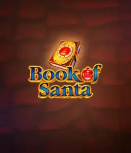 Experience the holiday spirit with Book of Santa slot by Endorphina, featuring an elegant golden book emblazoned with Santa's iconic image. This graphic conveys the charm and joy of Christmas, set against a warm red background. Great for players looking to get into the holiday spirit, promising a charming gaming experience. 