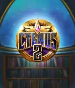 Discover the captivating graphics of ELK Studios' Cygnus 2 Slot, featuring a luxurious logo with a vibrant color scheme. Positioned against a celestial library backdrop, this graphic evokes the spirit of adventure and mystery. 